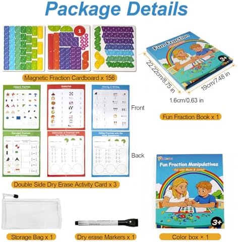 Magnetic Fraction Educational Puzzle & Homeschooling Math Manipulatives - Image 5
