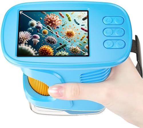 1000X Handheld Microscope for Kids, 4K Digital Kids Microscope Science Kits by KidsBorescope