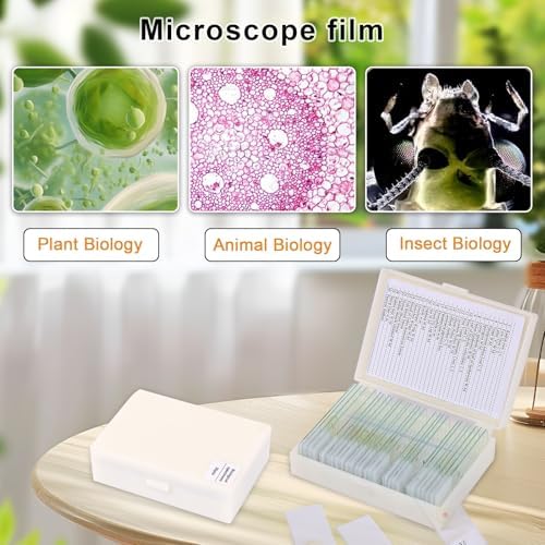 30 Microscope Slides with specimens, Plants, Insects, Animal Cell Samples for use in Biological Science Labs for Children, Students and homeschools - Image 2
