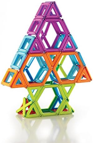 Guidecraft PowerClix Frame Magnetic Building Blocks Set, 100 Piece Magnetic Tiles, Stem Educational Construction Toy - Image 6