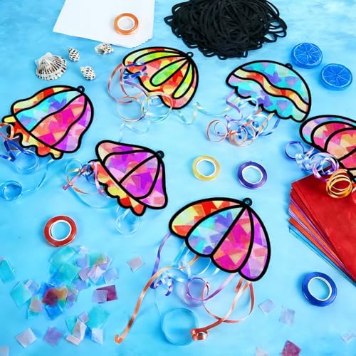 Qyeahkj 36Set Jellyfish Suncatchers Crafts Kit for Kids - Image 4