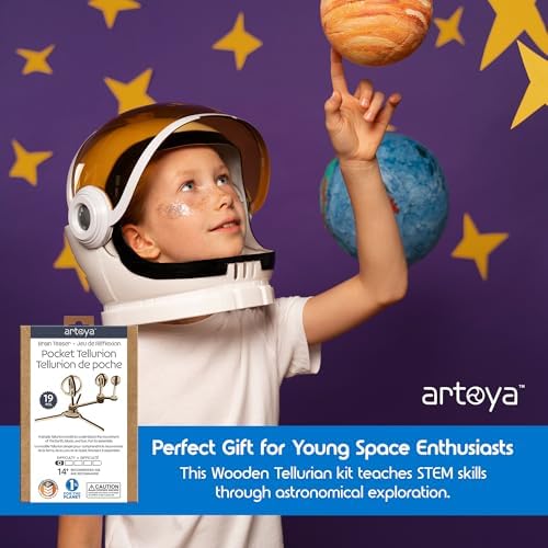 Artoya Pocket Tellurion – Solar System Kit for School Project, Orbiting Sun-Earth-Moon Model, Solar System Project Kit, STEM Space Science Model & Planet Models, Outer Space Toys for Fun Learning - Image 6