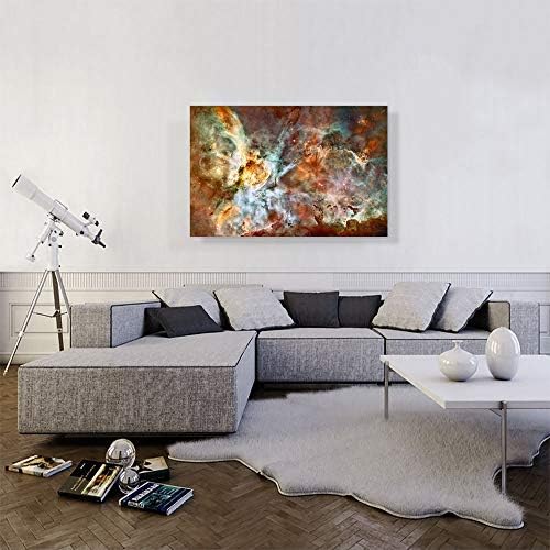 ARTCANVAS Hubble Telescope Star Birth Carina Nebula Canvas Art Print Stretched Framed Painting Picture Poster Giclee Wall Decor - 40" x 26" (0.75" Deep) - Image 2