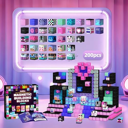 GobiDex 200PCS Magnetic Building Blocks Band Stage with Figures for Girl 3+ - Image 6