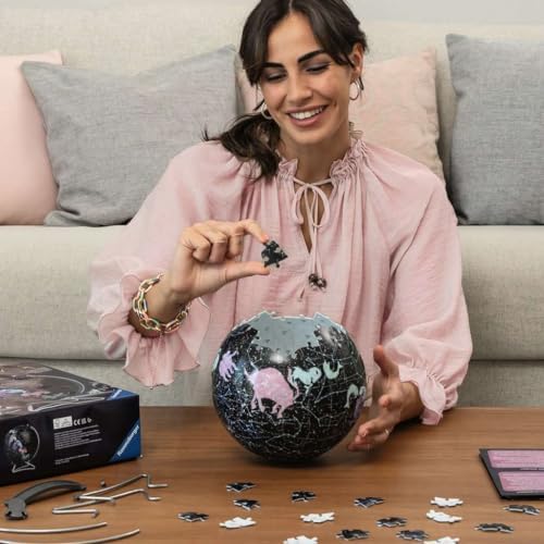 Ravensburger Puzzle-Ball Starglobe with Glow-in-the-Dark Edition: 180 Piece 3D Jigsaw Puzzle for Kids 11544 - Easy Click Technology Means Pieces Fit Together Perfectly - Image 4