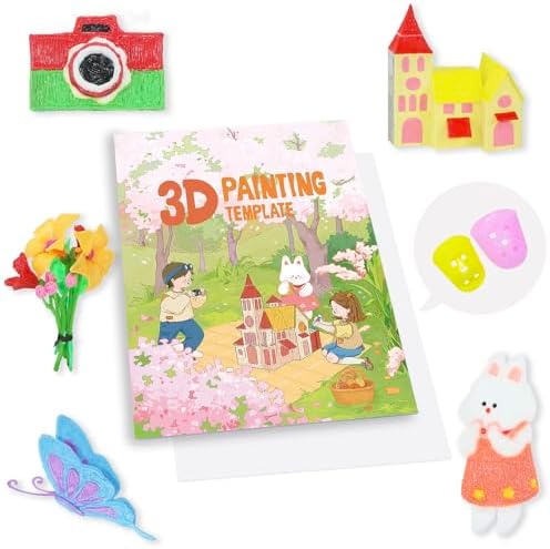 3D Pen Printing Drawing Book, 40 Patterns Printer Graffiti Copy Book by SONGTIY