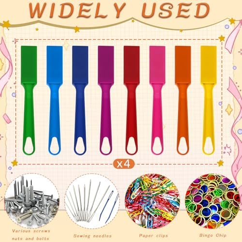 SAYAYA 32 PCS Magnetic Bingo Wands 7.87 Inch Colorful Magnet Sticks for Bingo Chips, Family Game Night, Science Learning, Counting Activities, and Educational Fun, Classroom Supplies - Image 3