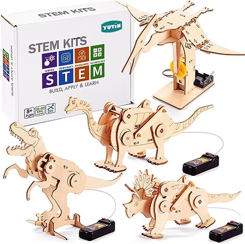 16 in 1 STEM Kits for Kids Ages 10-12, DIY Stem Craft Projects, Kids Wood Building Toys, Wooden 3D Puzzles Model Kit for Boys to Build,Educational Science Set for Age 8 9 10 11 12 Year - Image 4