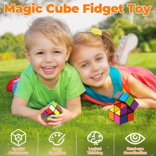Euclidean Cube Fidget Toys for Kids 2 in 1 Star Cube Magic Cube Puzzle Toys - Image 4