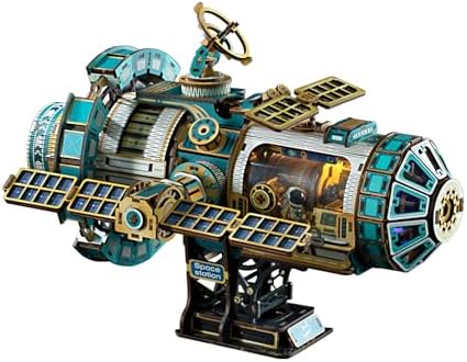 YSWOOD WORLD 3D Wooden Puzzles for Adults Space Station DIY Model Kit by Unknown