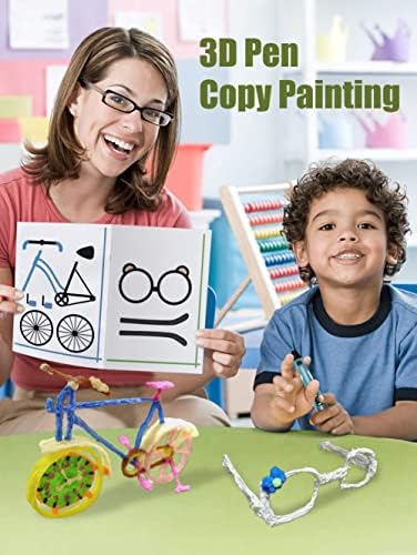 SONGTIY 3D Printing Drawing Book, 40 Patterns Thick Paper Template - Image 2