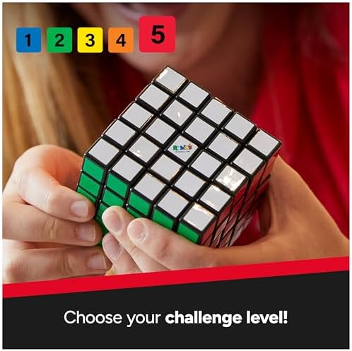Rubik’s Cube, 5x5 Cube Color-Matching Puzzle Highly Complex Problem-Solving STEM Toy Brain Teaser Fidget Toy for Kids, for Ages 8 & Up - Image 6