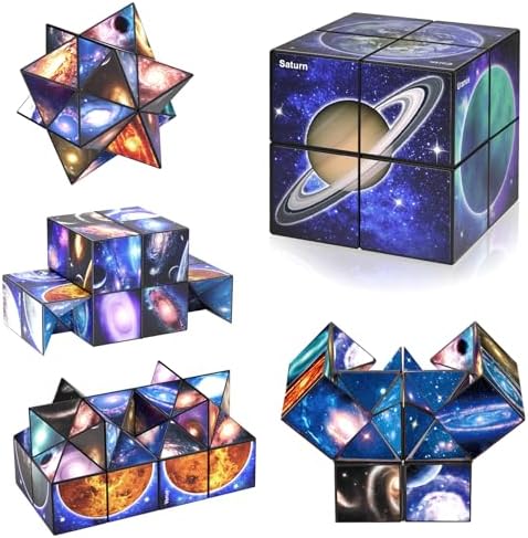 Euclidean Cube Fidget Toys for Kids 2 in 1 Star Cube Magic Cube Puzzle Toys by EuclideanCube