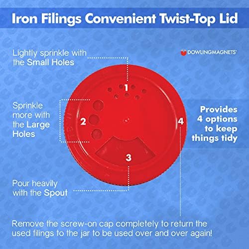Dowling Magnets Iron Filings, Variety, Laboratory Science, Science Resources, Grades 1+, Pack of 3 (DO-731050) - Image 7