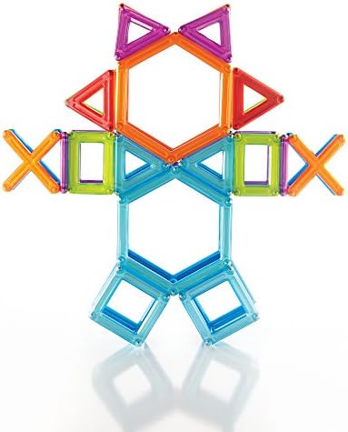 Guidecraft PowerClix Frames Magnetic Building Blocks Set, 74 Piece Magnetic Tiles, Stem Educational Construction Toy - Image 5