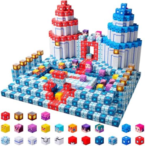 Magnetic Building Blocks STEM Toy Magnet Cubes for Kids 4-12 by Laoren