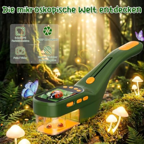 CIMELR Bug Catcher for Kids with 500X Microscope, 2.4" Screen STEM Toy Gift - Image 2