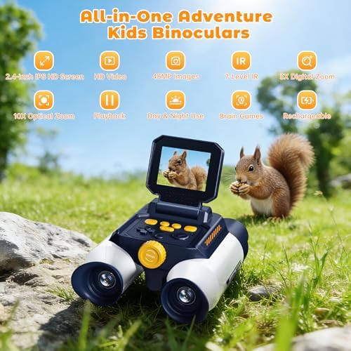 Binoculars for Kids with Night Vision - 48MP FHD Digital Camera Telescope - Image 2