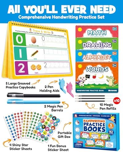 Magic Grooved Writing Practice Books for Kids Learn to Write Letter - Image 2