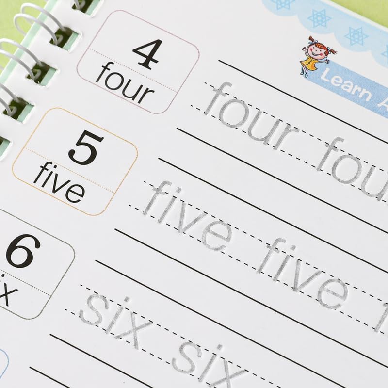 Grooved Writing Books for Kids 3-5 - Magic Handwriting Practice Notebooks for Work & School Supplies - The Practice for Children's Books & Kids Book - Image 5