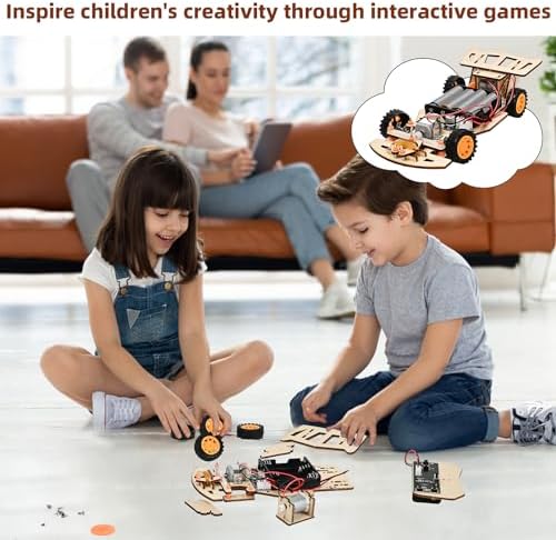 Self-Centering Steering Remote Control Car，STEM Projects for Kids Ages 8-12，Engineering kit, DIY rc car kit, STEM Kits for Kids Ages 8-12 - Image 5