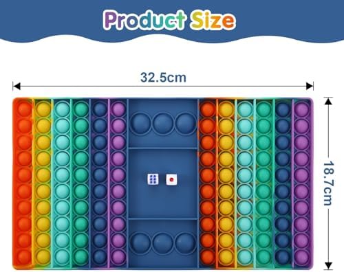 Pop Games Sensory Fidget Toy, Pop Board Math Multiplication Game for Family - Image 2