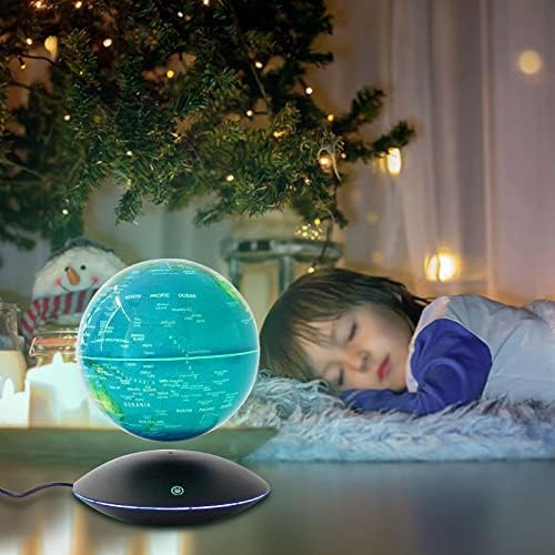 6" Magnetic Levitation Floating Globe with 7 Color LED Lights, Rotating Anti-Gravity World Map for Home & Office Decor, Educational Gift and Cool Tech Gadget for Kids Adults - Image 6
