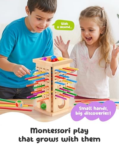 Montessori Wooden Board Game for Kids 3–8 Fine Motor Skills Toy Educational - Image 5