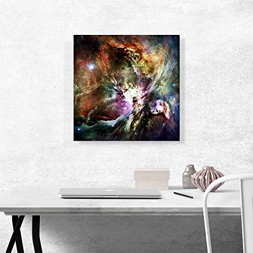 ARTCANVAS Colorful Orion Nebula Hubble Telescope NASA Photograph Canvas Art Print Stretched Framed Painting Picture Poster Giclee Wall Decor - 18" x 18" (1.50" Deep) - Image 2