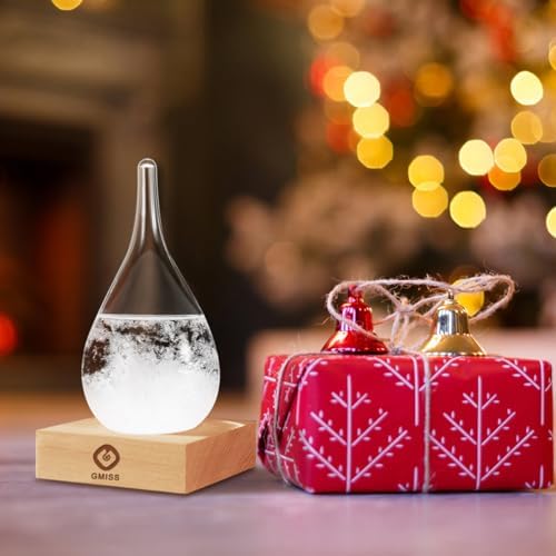 Storm Glass Weather Predictor,Christmas Snow Globe Storm Glass Barometer Weather Predictor, Home and Office Decorative Glass Bottles, - Image 4
