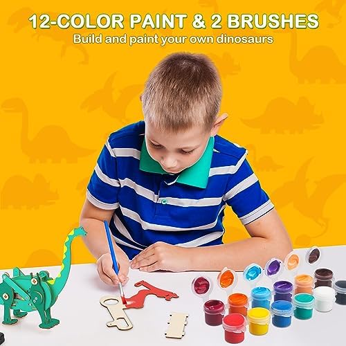 Poraxy 10 Sets 3D Puzzles Science Projects for Kids 8-12, STEM Kits for Kids Ages 6-8 5-7, Engineering Building Toys Dinosaurs Experiments Xmas Birthday Gifts 7 8 9 10 11 12 13 Yr Old Boys Girls - Image 5