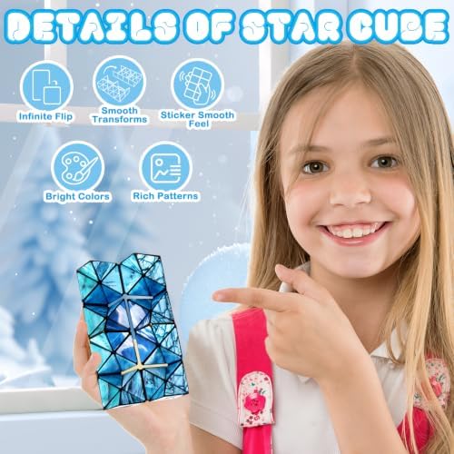 Euclidean Cube Fidget Toys for Kids 2 in 1 Star Cube Magic Cube Puzzle Toys - Image 6
