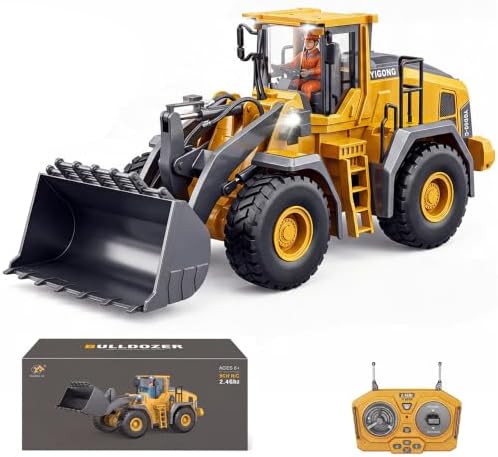 Excavator Set，rc Dump Truck Command The Site Conquer The Dir，2.4Ghz Remote Control Construction Vehicle Set Children's Toys，Alloy Material Simulate True Scale (Loader) by WelcometoBLQCSLH