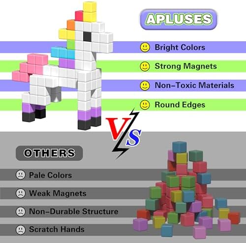 Apluses Magnetic Blocks for Toddlers 3+ Gift for Boys Girls - Image 3
