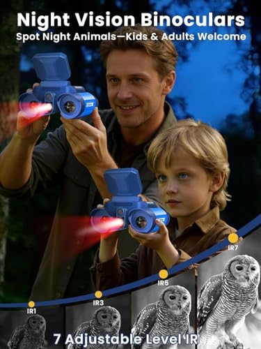 Acoath Binoculars for Kids with Night Vision Camera, Kids Telescope, 10X Optical Zoom, Magic Adventures Telescope Toys Gifts for Age 3, 4, 5, 6, 7, 8, 9, 10+ Years Old Boys Girls - Image 6
