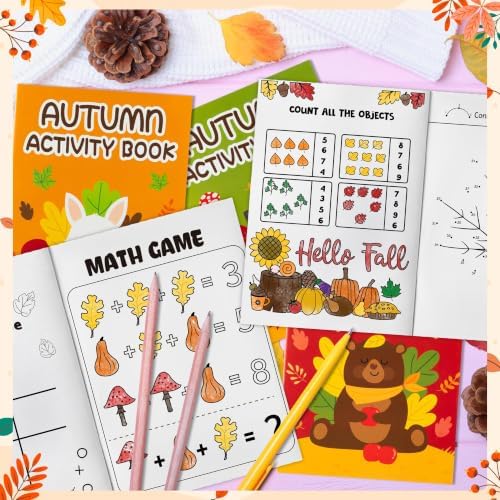 Bulk Fall Animal Activity Books, 48Pcs Mini Games Coloring Booklet for Kids - Image 6