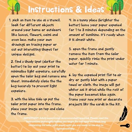 Toysmith Outdoor Discovery Solar Print Paper Kit, Multicolor, 36 Sheets - Image 4