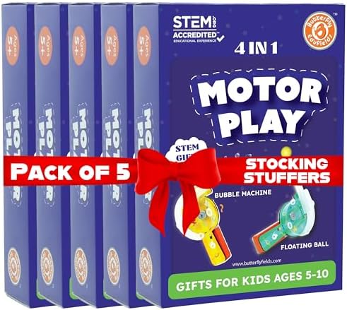 Butterfly EduFields 4in1 Motor Play Science Kit Pack of 5 for Kids Ages 5+ by ButterflyEduFields