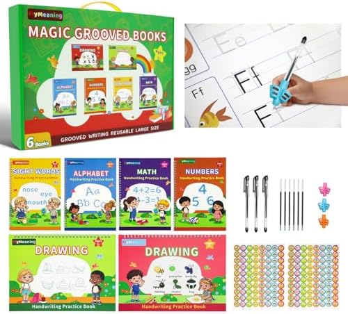 Magic Grooved Writing Practice for Kids Ages 3-5 by Unknown