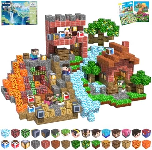Magnetic Blocks, 150PCS Toys Building Cube Birthday Gifts for Kids by SSAWER