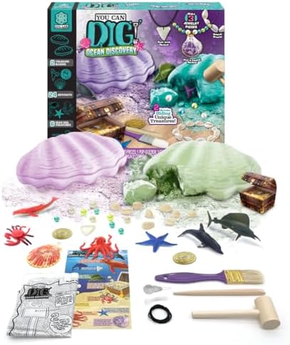 ArtSkills Epic Lab Dig Kit, Ocean Discovery STEM Treasure Hunting Science Kit Arts & Crafts Activity, 30 Assorted Treasures, Tools Included by ArtSkills