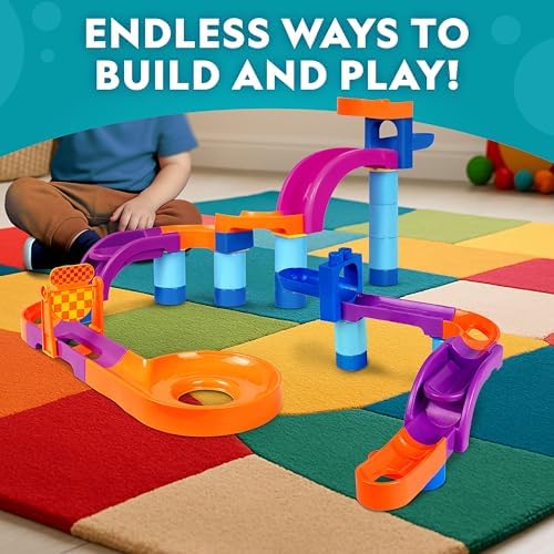 National Geographic Kids Junior Marble Run Ball Drop Toy for Toddlers - Image 2