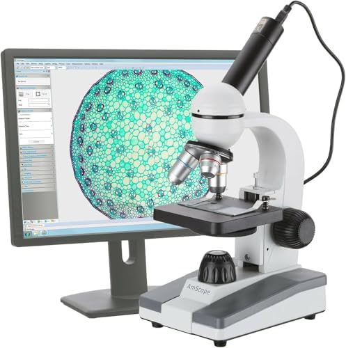 AmScope M148-E Digital Compound Monocular Microscope by AmScope