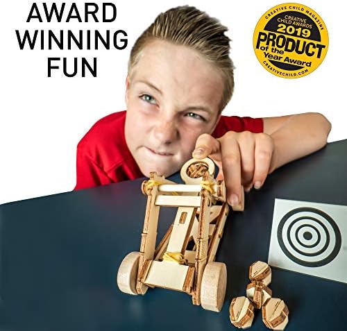 National Geographic Da Vinci Catapult Wood Building STEM Kit for Kids - Image 3