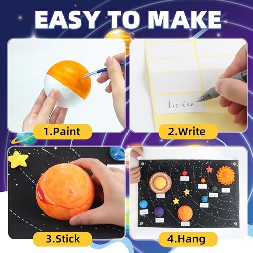 wookidel Solar System Project Kit for Kids, Solar System Model Toy Kit - Image 3