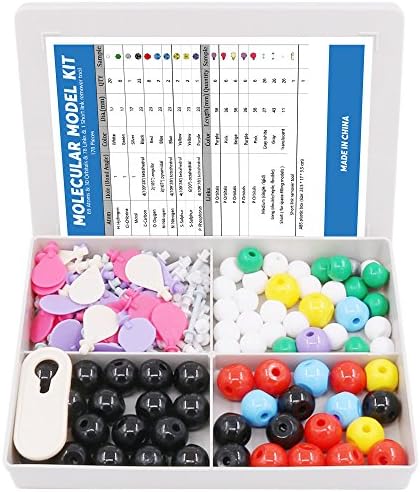 Swpeet 178 Pcs Molecular Model Kit for Inorganic & Organic Molecular Model Teacher and 16 Years and Over Teenages Kit - 69 Atoms & 30 Orbitals & 78 Links & 1 Short Link Remover Tool - Science Toys - Image 3