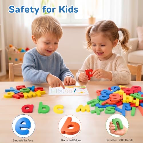 Officygnet Learning Toys for 3 4 5 6 Years Old Boys and Girls, See & Spell CVC Word Builders with Alphabet Cards for Kids Ages 3-5, Matching Letter Game for Preschool Toddler Learning Activities - Image 3