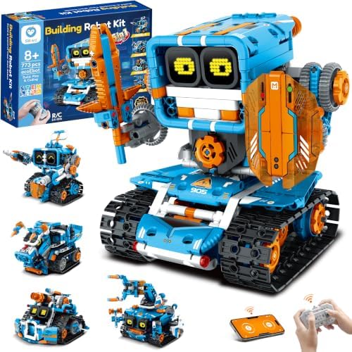 Sillbird Building Robot Kit with Remote Control STEM Gifts for Kids 8-12 by Sillbird