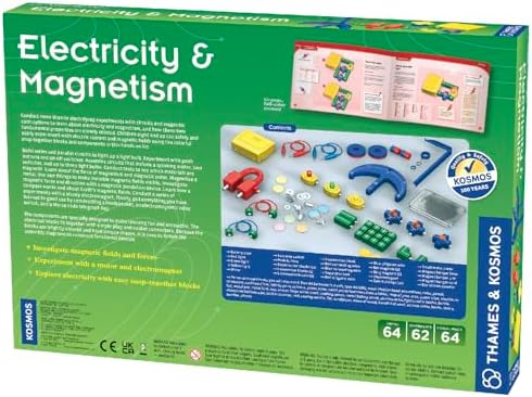 Thames & Kosmos Electricity & Magnetism Science Kit | 62 Safe Experiments Investigating Magnetic Fields & Forces for Ages 8+ | Assemble Electric Circuits with Easy Snap-Together Blocks - Image 2