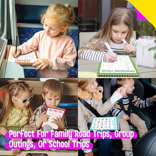 Logic Puzzles Game Pad, 30 Reusable & Erasable Logical Thinking Games-Sudoku, Scavenger Hunt, Math Games, Dry Erase Brain-Boosting Puzzles Activities Pad for Kids, Road Trip, Airplane & Car Travel - Image 4